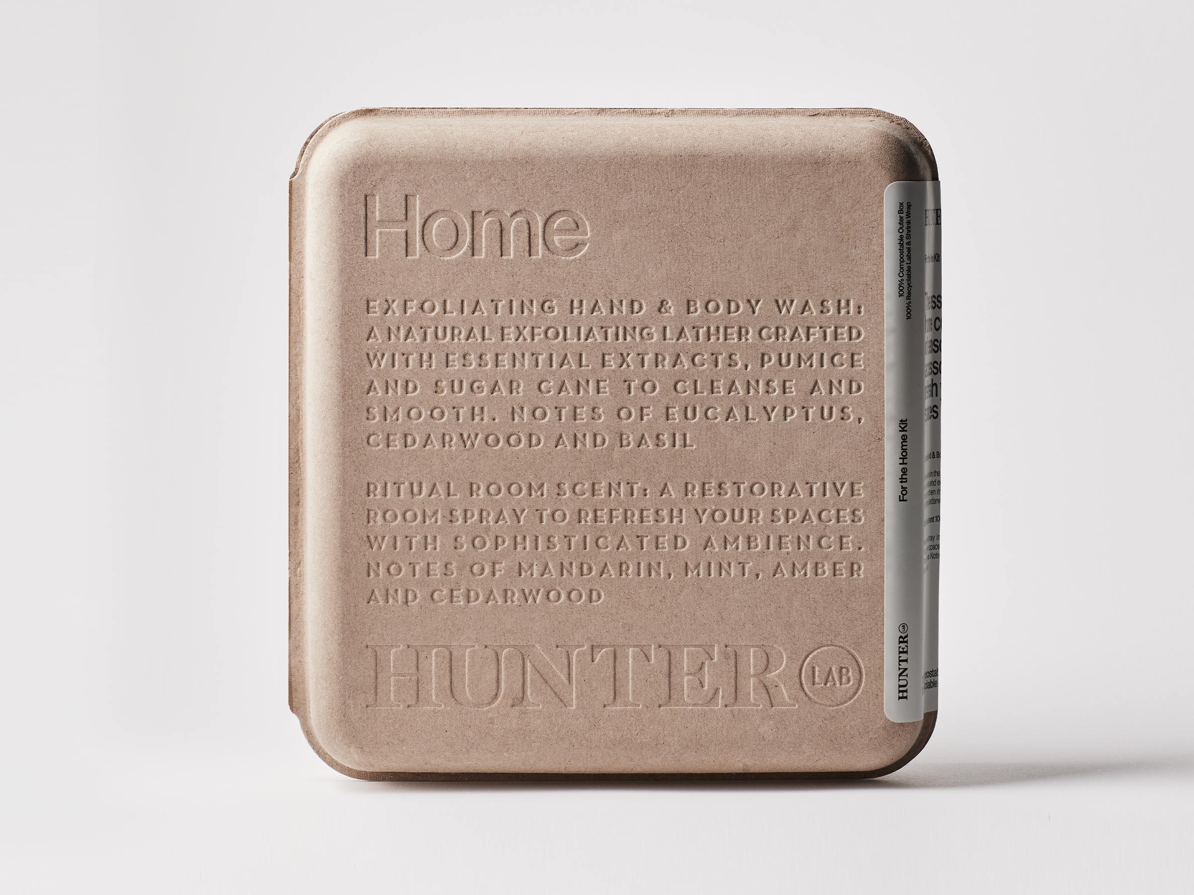 Hunter Lab Sustainable Luxury Packaging; Home - Front